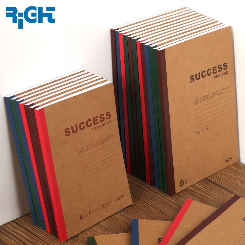 Wright A5 Notebook Simple College Student Ultra-Thick Soft Copy Office Supplies B5 Diary Horizontal Line Notepad