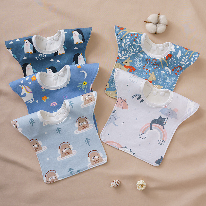 Babero impermeable babero recién nacido bebé niño puro algodón Niña babero extra grande ensanchado babero Otoño e Invierno