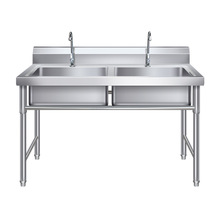 不锈钢水槽单双槽三水池商用厨房水池洗菜盆洗碗