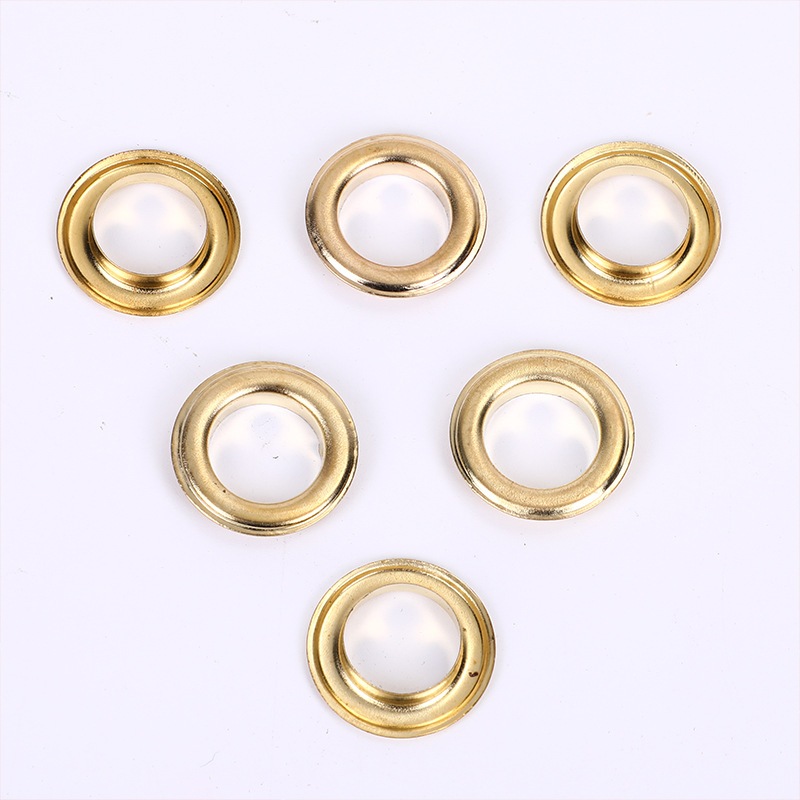 Hebilla de ojo de metal, cinturón, accesorios para zapatos, tela de lámpara, hebilla perforada, equipaje, accesorios de hardware, hebilla de ojo de pollo de borde redondo