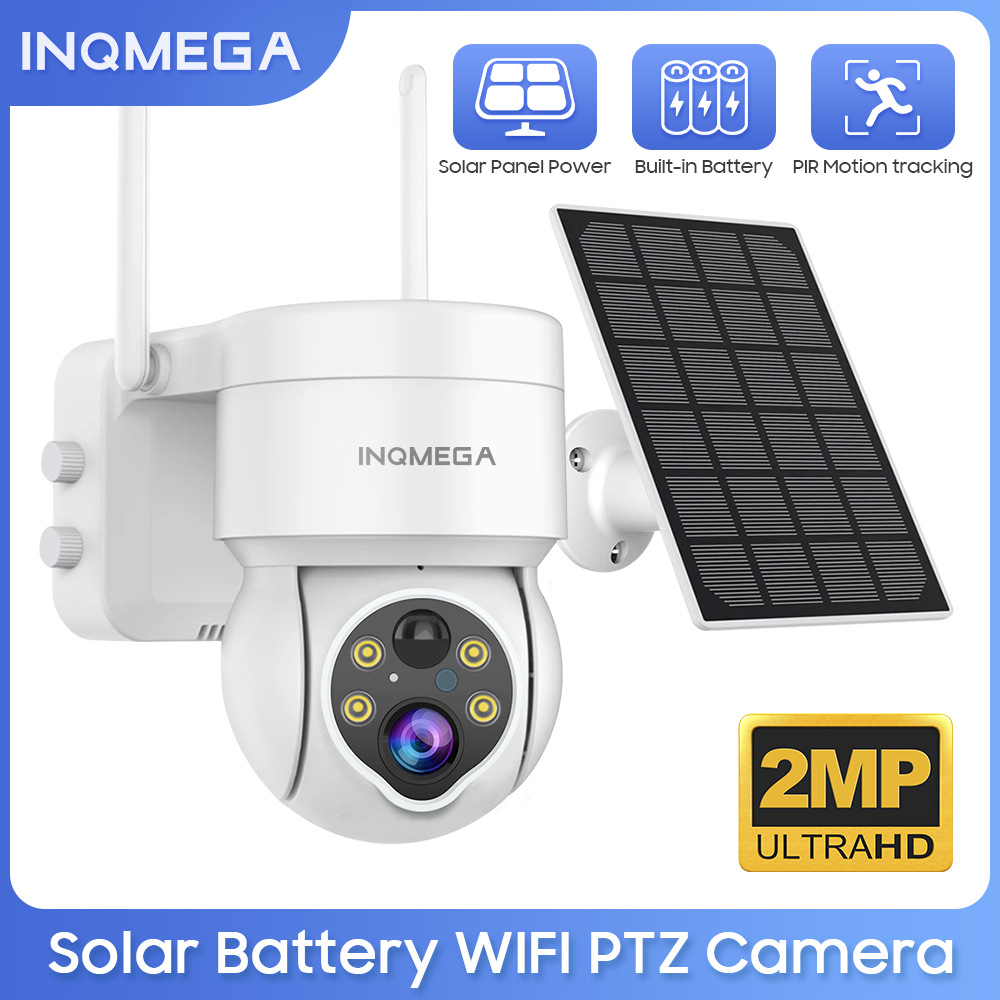 Cámara panorámica de baja potencia solar al aire libre caliente transfronteriza del monitor 360 ° PTZ WiFi de la bóveda
