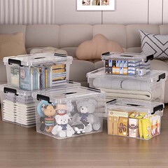 透明収納ボックス家庭用衣類ズボン整理ボックス大容量玩具レゴ収納ボックスサブデスクトップ収納ボックス