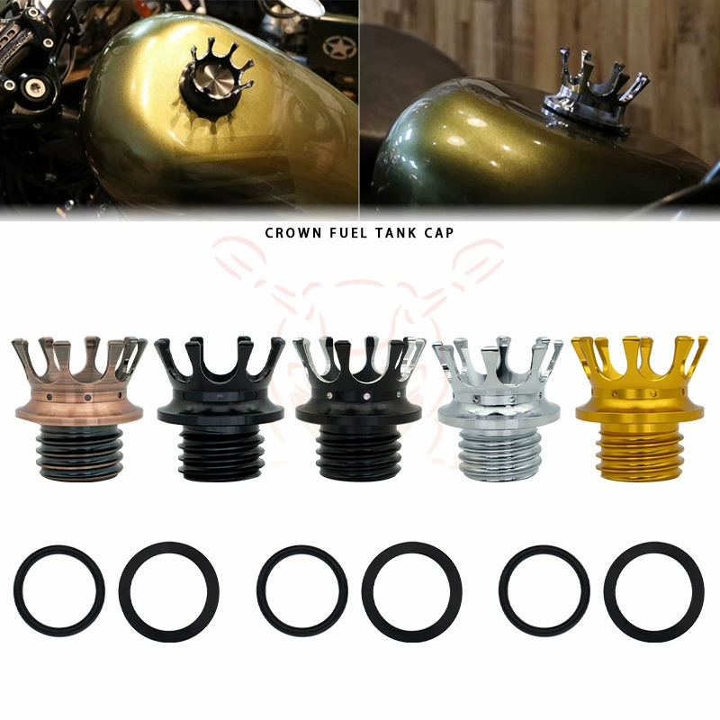 Модифицированная крышка топливного бака для мотоцикла, аксессуары Harley 883 1200 X48 Softail Dyna, ретро-крышка топливного бака с короной