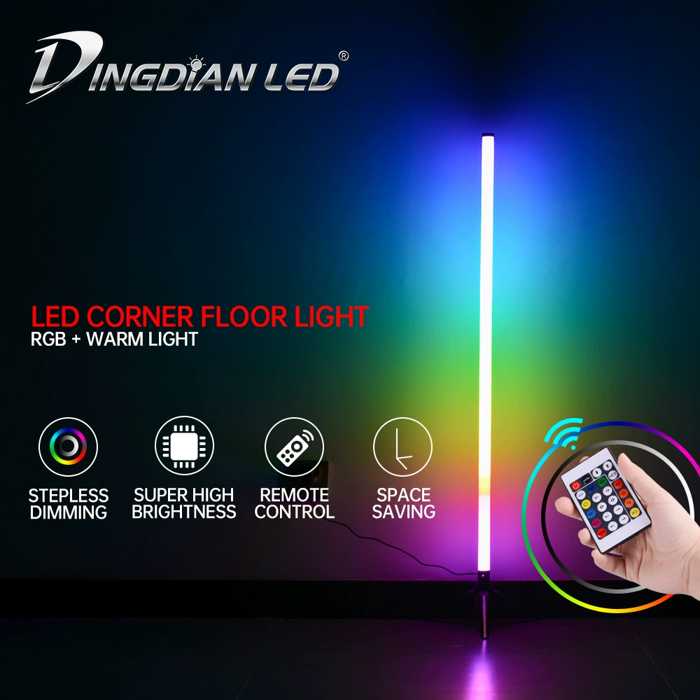 Умная атмосферная настольная лампа, RGB LED, дистанционное управление и через приложение, угловой/спальня (высота 23,5 см)