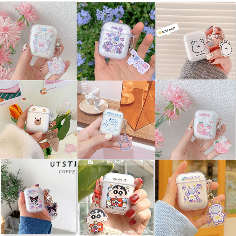 airpodspro Protective Case Creative Cartoon Wireless Bluetooth Headphone Case ProTPU Transparent Anti-drop Soft Case Applicable airpodspro Protective Case Creative Cartoon Wireless Bluetooth Headphone Case ProTPU Transparent Anti-drop Soft Case Applicable