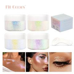 Cross-border Fit Colors Starry Gel Shimmer Chameleon Highlight Eyeshadow Face Body Glitter Cream Stage Makeup