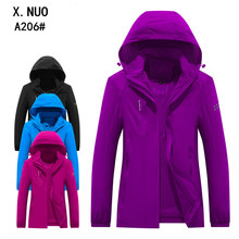 秋季女式户外薄款健身服防风防水外套工装运动风衣耐磨健身女夹克