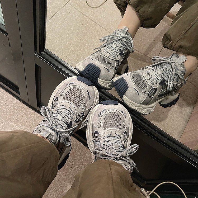 Zhao LuSi con la misma base gruesa de moda zapatos de papá verdadero para mujeres 2026 otoño zapatos casuales universales zapatos deportivos monstruos