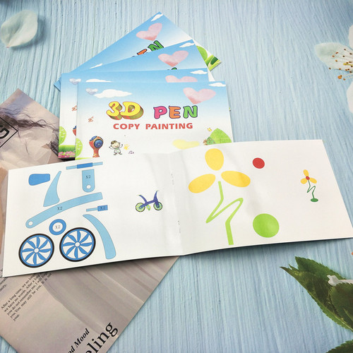 Manufacturer Wholesale 3D Printing Pen Album 13 Pictures Creative Paper Film Album Creative Graffiti Template Drawing Board