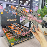 8只电动闪光震动冲锋枪灯光音乐八音枪男孩儿童玩具夜市公园摆摊