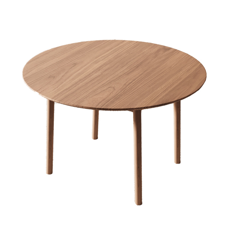 Mesa redonda y silla nórdico simple color roble combinación hogar pequeño apartamento redondo mesa de negociación mesa de café mesa de comedor