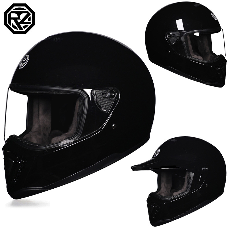 Orz motocicleta casco retro para hombres y mujeres locomotora rally casco de seguridad todoterreno cool 918