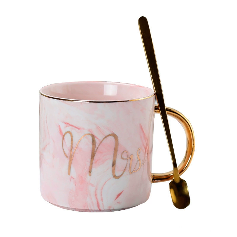 Кружка European-style мраморная Mark Cup, INS кружка для кофе, молочная чашка, креативная гостиная, дом, чайная чашка