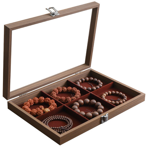 New product dust-proof jewelry box with lid, bracelet storage box, bracelet bracelet box, jade bracelet jewelry box, jewelry box