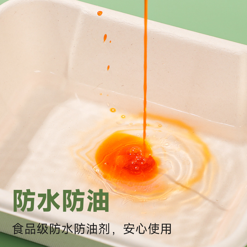 bandeja de comedor desechable sopa de ensalada degradable sopa de frutas de barbacoa ecológica tazón de sopa de barbacoa espesa bento