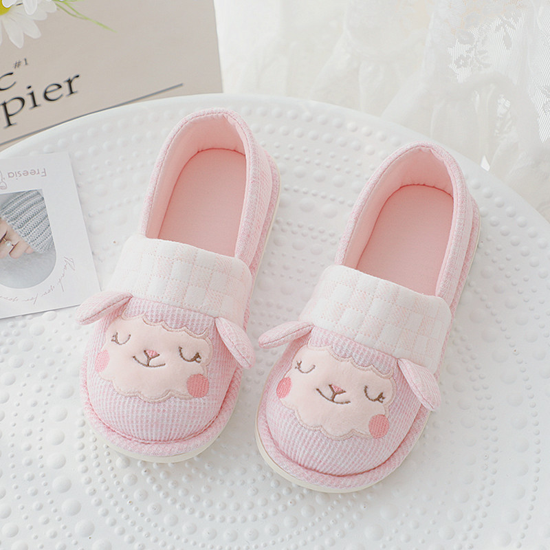 Pink white background stitching sheep
