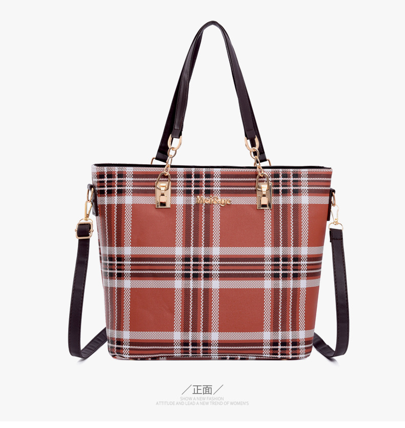 Wholesale of 2024 new styles of European and American retro six-piece single-shoulder bags and hand-carry crossbody bags for foreign trade women's fashion mother-and-child bags undefined