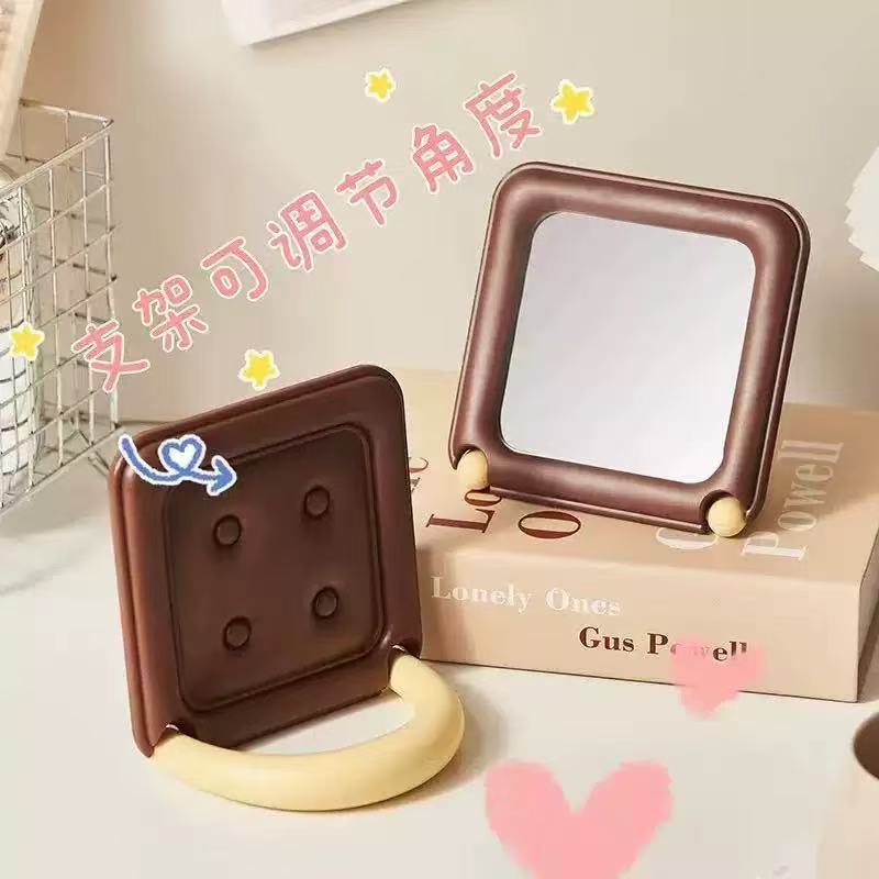 초콜릿 가방 거울丨커피색