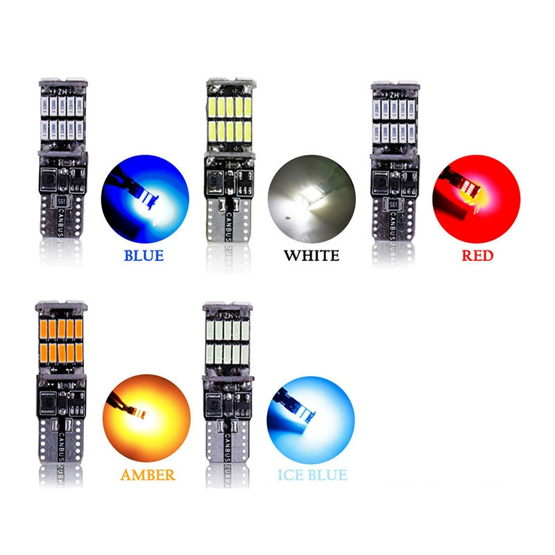 Декодирующая светодиодная панель на широком свете T15 T10 4014 26smd светильник для номера Canbus чтения W5W