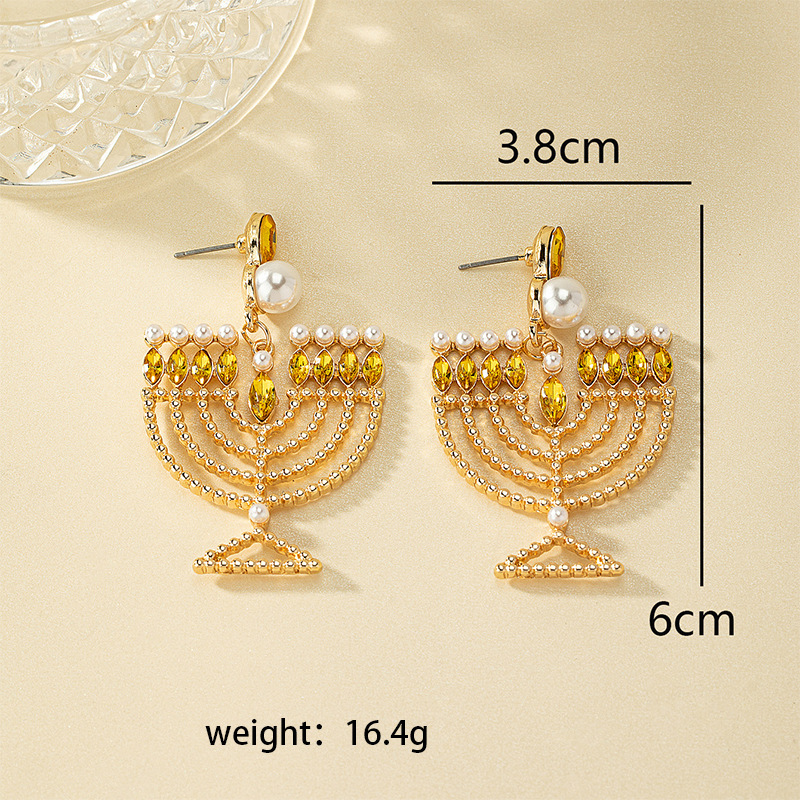 Tassel Retro Ohrringe Mit Perlen Und Diamanten Für Damen_voghion.com