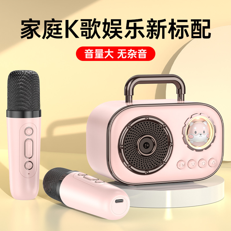 Cartoon Wireless Bluetooth Speaker Mini Subwoofer Cute Girl Birthday Gift Family Party Karaoke Speaker