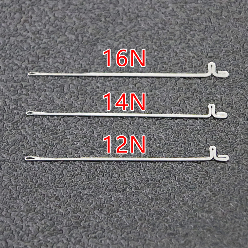 广野织带机配件无梭机配件双马钢皮针手摇横机针织针口罩机织E18