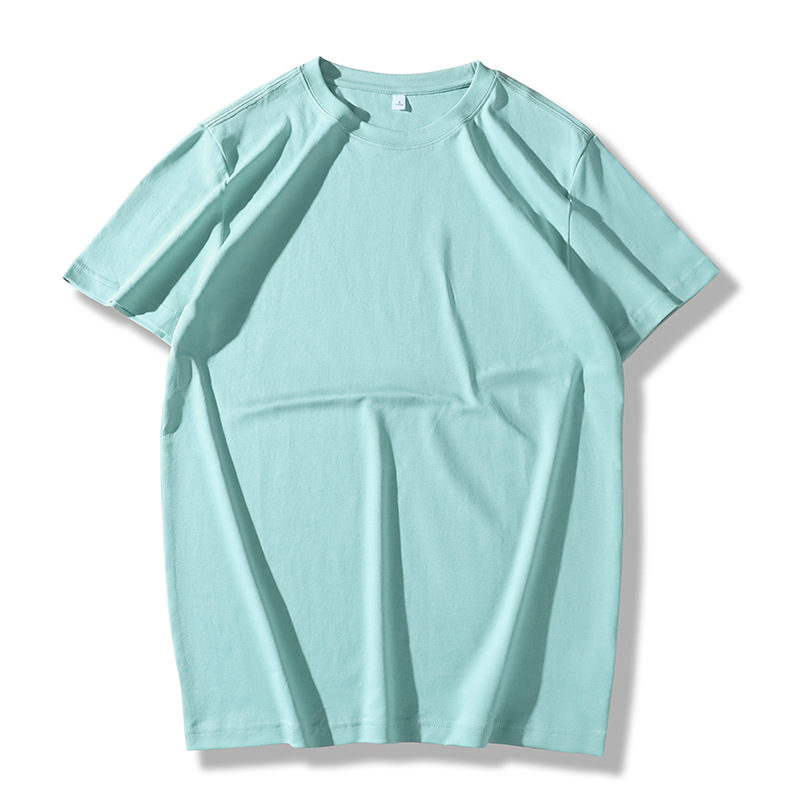 50 hombros, doble cara, antibacteriano, cuello redondo, manga corta, ropa de trabajo, camisa cultural, camiseta de algodón, logotipo personalizado