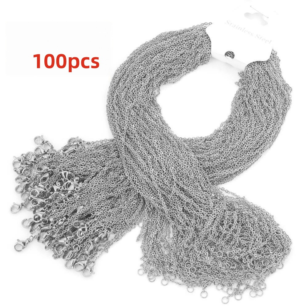 Stainless Steel 04 Hammer Cross Necklace Titanium Steel Chain Wom