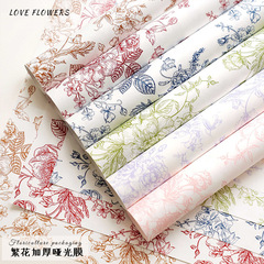Changyi 卸売花マットフィルムフラワー包装防水紙ヨーロッパレトロブーケフラワー包装紙材料
