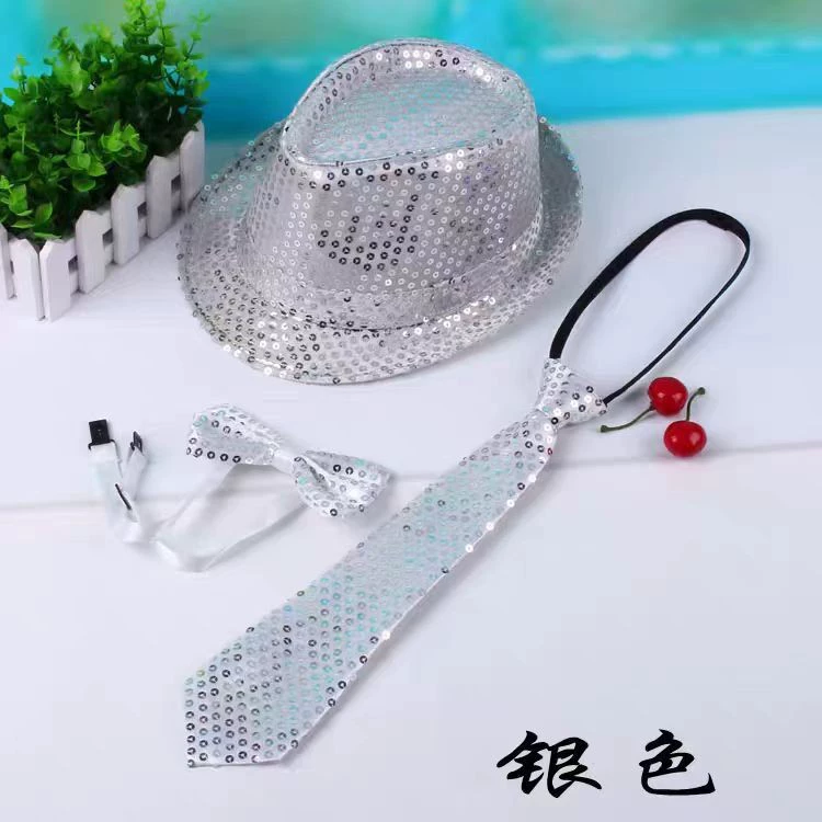 Adult Jazz Hat Hat Performance Performance Sequenant Stage Dance Children Hat Children's Day Hat