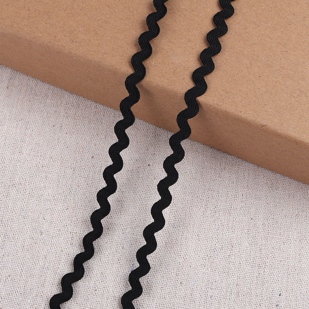 Cinta de polipropileno en S de 5mm, embalaje de regalo, cinta ondulada de color para el hogar, cinta de borde curvo al por mayor