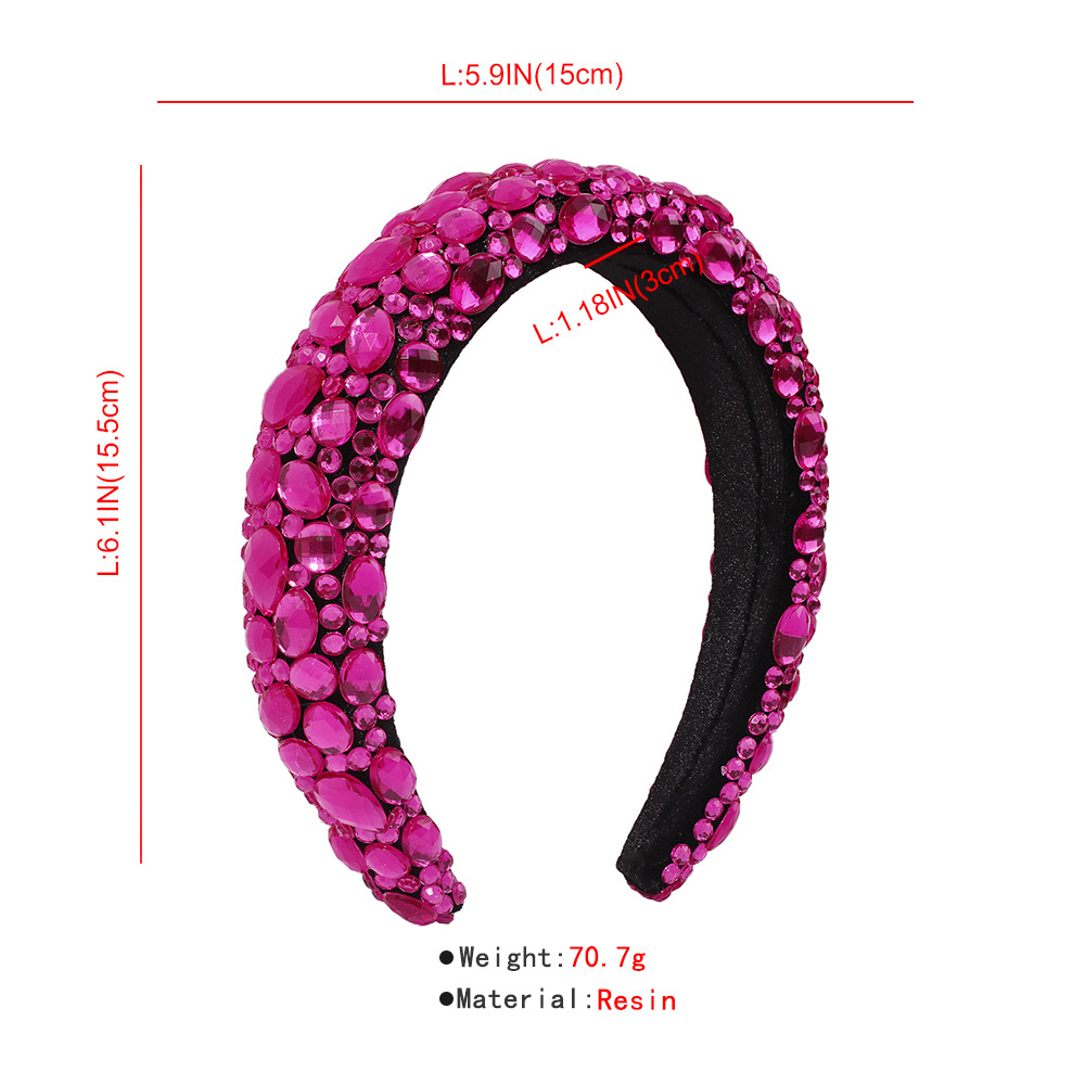 Baroque Exaggerated Resin Headband display picture 12
