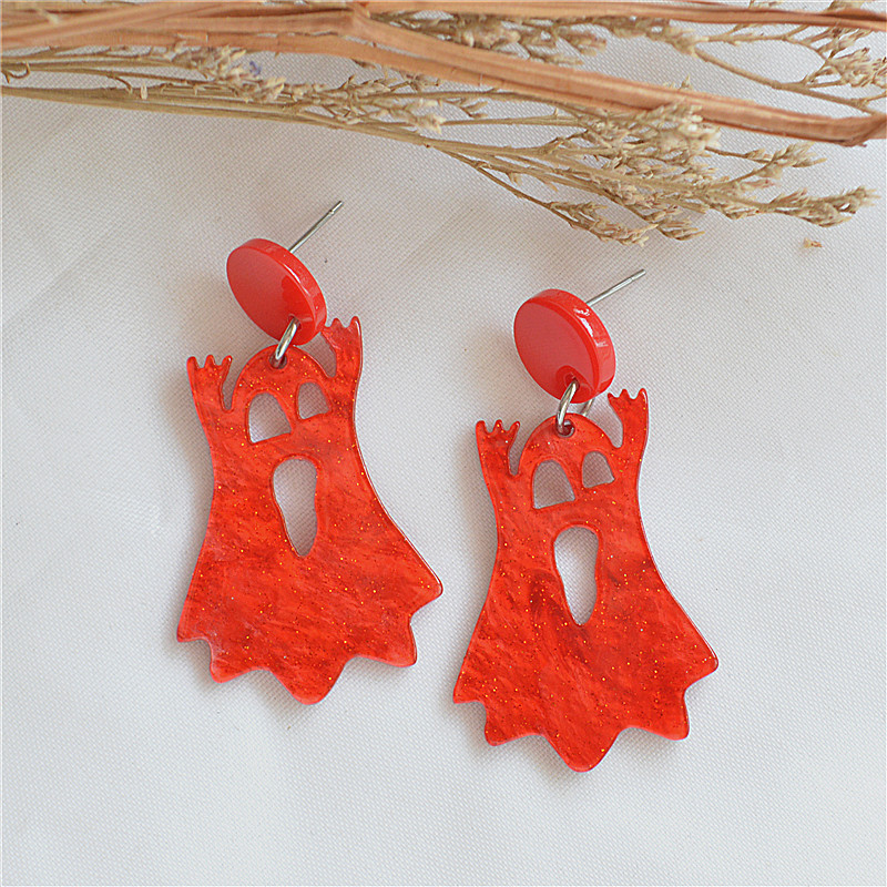 Cartoon Pattern Women's Gender 1 Pair Retro Cartoon Stoving Varnish Arylic Drop Earrings
