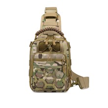 户外胸包男迷彩晓背包户外多功能运动单肩斜挎包战术军迷包-