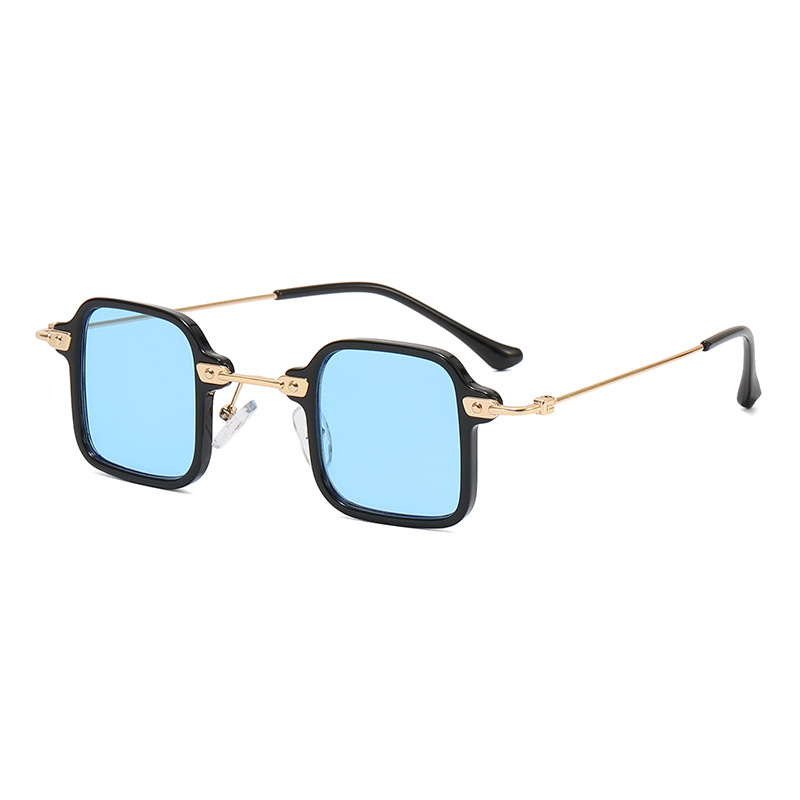 2022 nuevas gafas de sol cuadradas de moda para hombres y mujeres gafas de sol de hip hop gafas de sol cuadradas pequeñas europeas y americanas gafas de luz anti-azul