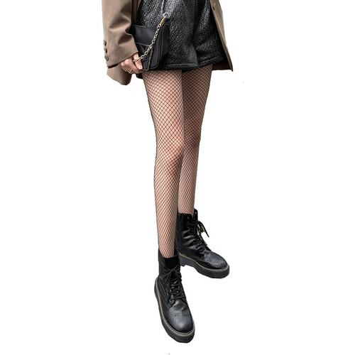 Spring and summer European and American fishnet stockings, black stockings, female sexy black internet celebrity mesh pantyhose, small, medium and large fishnet stockings