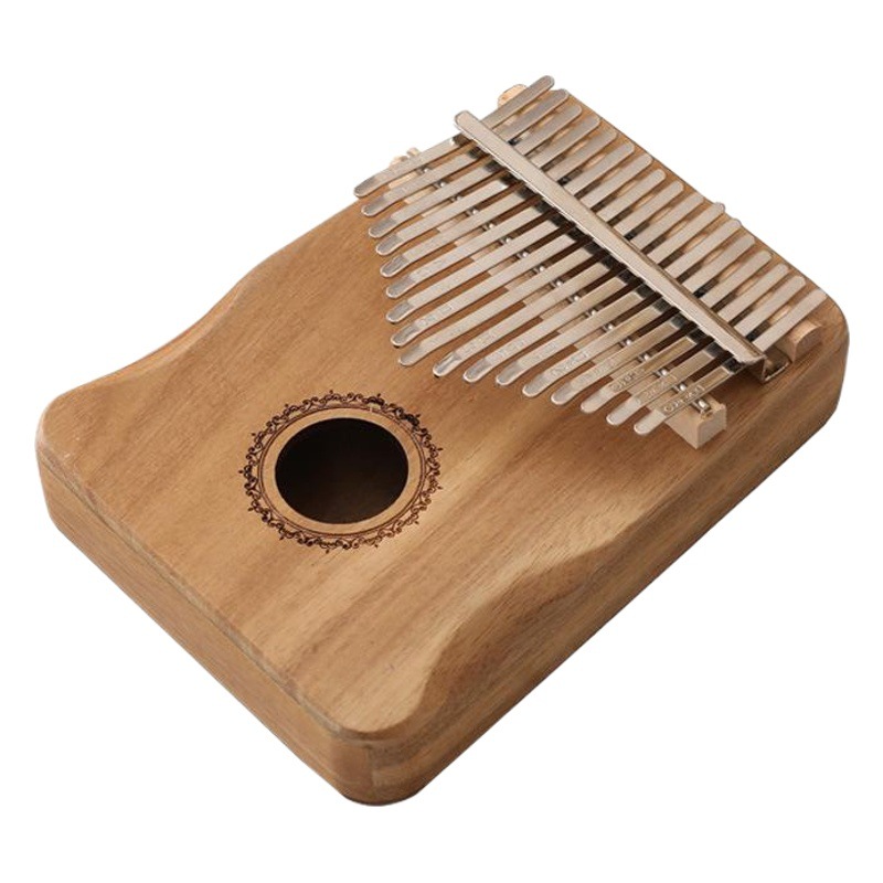 Pulgar de Amazon Kalinba Piano de 17 tonos Instrumentos musicales para niños Estudiantes Pulgar de madera maciza Piano de dedo para principiantes