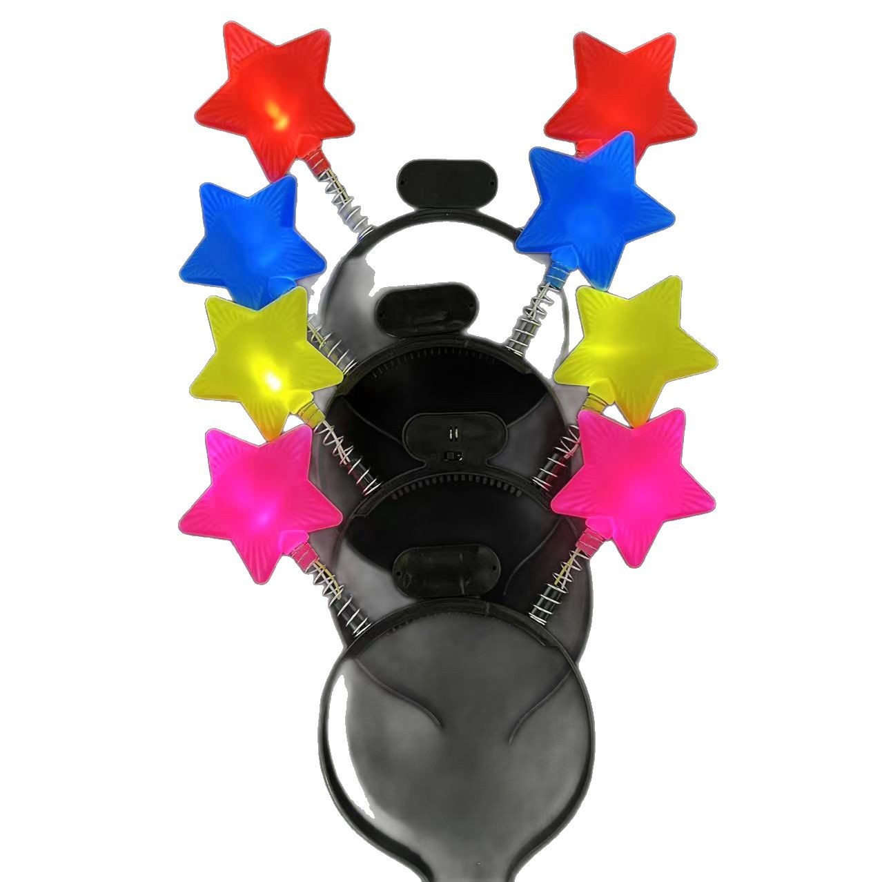 Accesorios de rendimiento del Día del Niño Tapas luminosas Estrellas de primavera Diadema luminosa Estrella de cinco puntas Diadema decorativa al por mayor