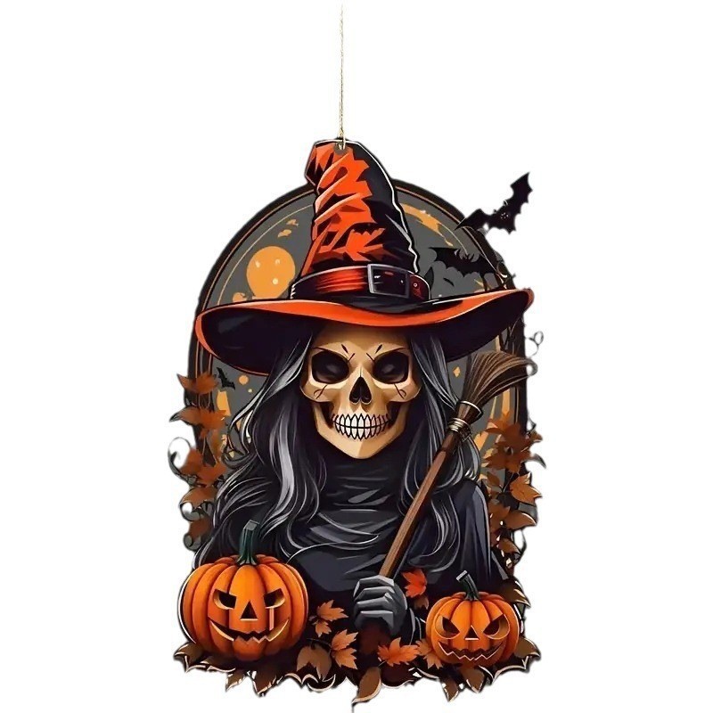 Nuevo estilo transfronterizo calabaza hombre árbol de Navidad colgante de decoración coche espejo retrovisor colgante decoración de fiesta de Halloween image 4