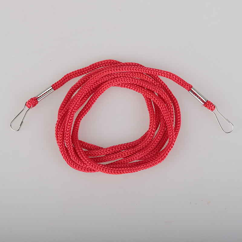 Guantes accesorios de cuerda de cuello cuerda anti-perdida gancho dos extremos con hebilla cuerda de gancho