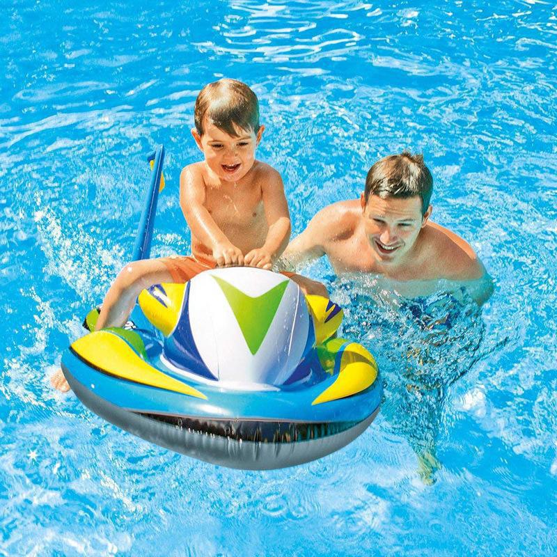 New pvc product inflatable double children's swimming boat summer water swimming play floating row double swimming ring