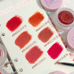 NOVO Lip Mud Jar Gel Cosmetics Velvet Bean Sandalwood Brown Non-Stick Cup Lipstick New Product 5461 Domestic Goods