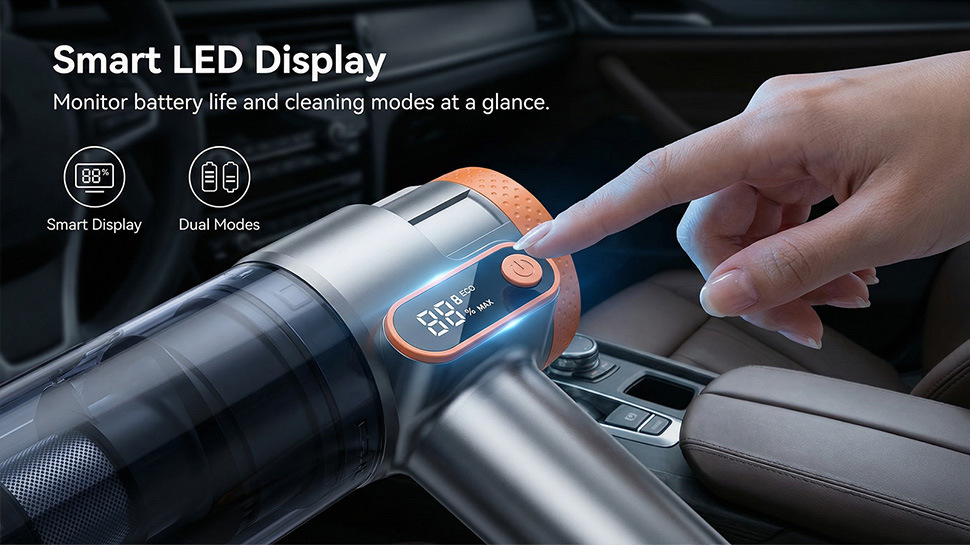 Car Vacuum Cleaner with Super Powerful Suction, Wireless Handheld, Portable, for Car and Home Use, with Blowing and Suction Functions