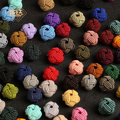 New Handmade Fringe DIY Jewelry Accessory Braided Pineapple Knot Net Clasp Multicolor Pineapple Hat Weaving 1.8CM