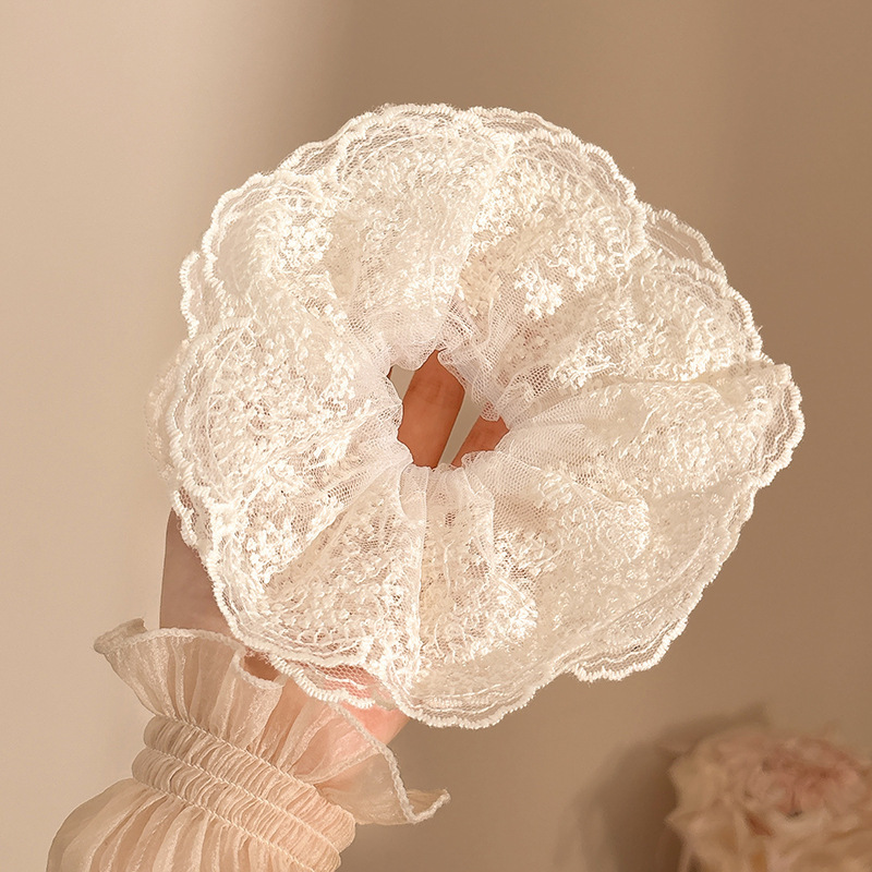 Anillo de cabello de intestino grande coreano para mujeres de alto nivel toallas cuadradas cuerdas de cabello de alta elasticidad y elásticas duraderas flojas flojas