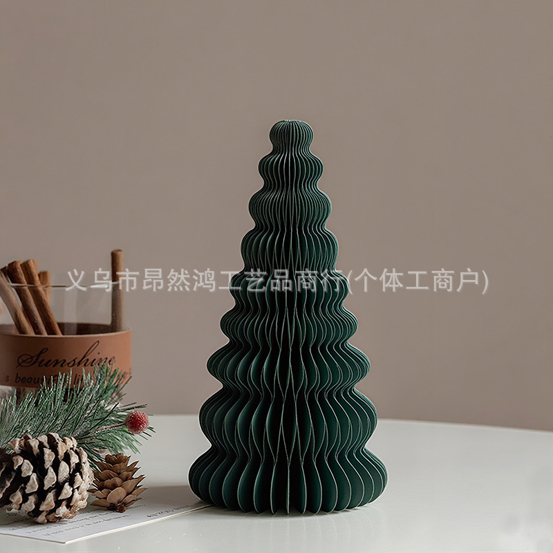 折纸网红圣诞树2025新款diy家用ins风迷你桌面摆件高级感场景布置|undefined