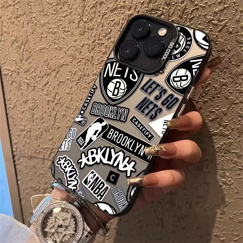 Team Logo Suitable for 15Promax Phone Case Iphone16Pro European and American Style 14 Personalized 13 Cross-Border 17Pro Trendy