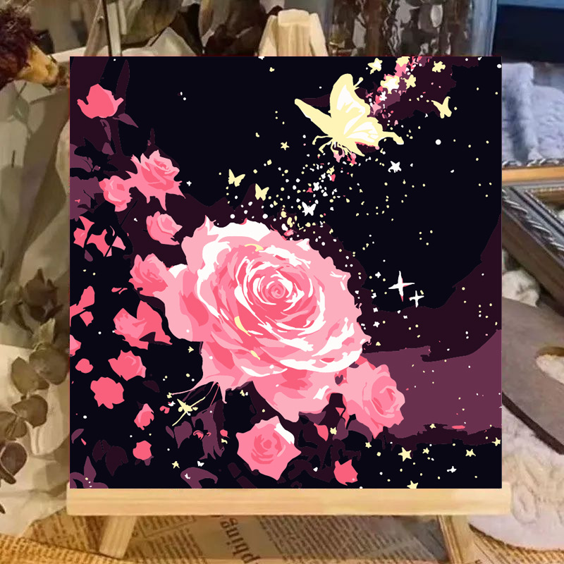 R077 / 20*20cm paint+brush+backing board