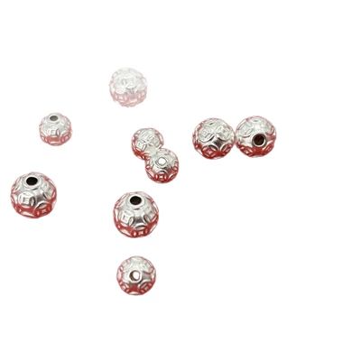Silver 3D Craftsmanship Loose Beads, Spacer Beads, Zərgərlik ara hissələri