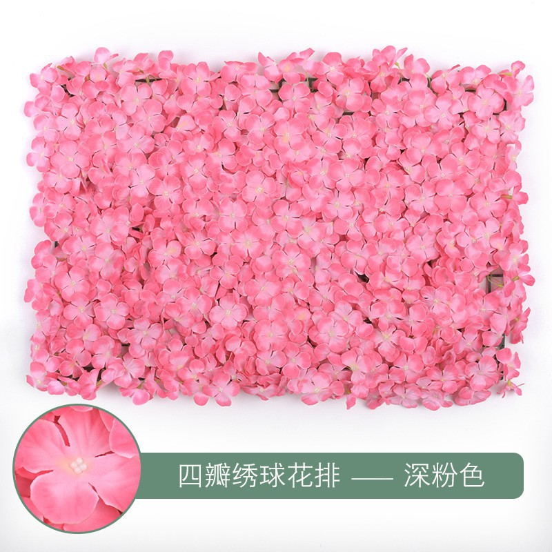 Muro de Flores de Hortensia para Decoración de Bodas, Arreglo Floral, Fondo de Pantalla, Alfombra de Pared, Arreglo Floral Artificial, Muro de Flores Famoso en Internet, Decoración de Bodas al por Mayor